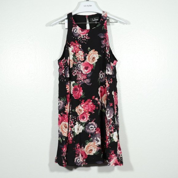 NWOT  Lulu's lovely black floral dress size XS - Picture 4 of 10
